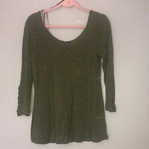 💚Army Green💚 three-quarter sleeves blouse